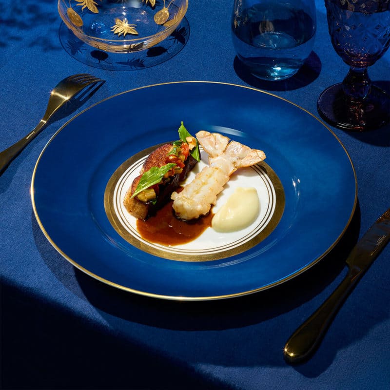 Langoustines au foie gras poêlé par Pierre Chomet