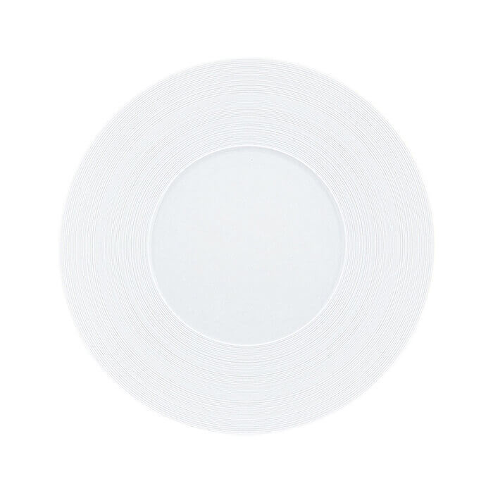 Collection ”Hémisphère” Blanc satiné - assiete plate, JL COQUET